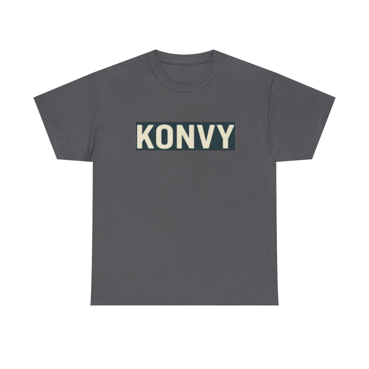 KONVY Box Logo Tee | White Graphic T-Shirt | Konvy Streamer Merch - Official T-Shirts merchandise
